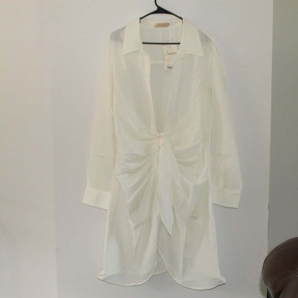 Choosy Crosby Plunging Shirt Dress Size 20